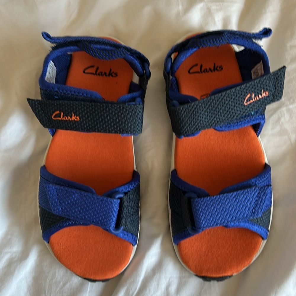 Clarks Expo Sea Navy Combination Toddlers Sandal, NWT, size 11.5 M